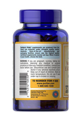 Puritan's Pride Vitamin E 1000 IU softgel bottle with natural mixed tocopherols and usage instructions.