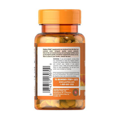 Puritan's Pride Vitamin K 100 mcg bottle showing supplement facts and ingredients, 100 tablets for normal blood coagulation.