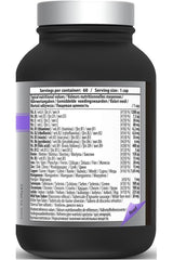 Nutritional label of Qnt Women's Multivitamins showing vitamins and minerals per serving.