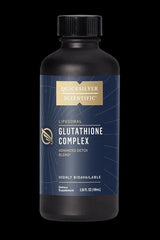 Quicksilver Liposomal Glutathione Complex 100ml bottle for detox and antioxidant support