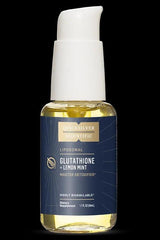 Quicksilver Liposomal Glutathione + Lemon Mint 50ml, antioxidant supplement for detox and immune support.