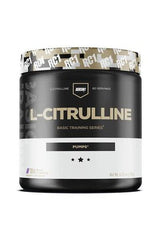 Redcon1 L-Citrulline supplement jar for enhanced blood circulation and muscle recovery.