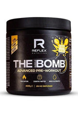 Reflex Nutrition The Muscle Bomb pre-workout supplement designed to boost energy, focus, and endurance.