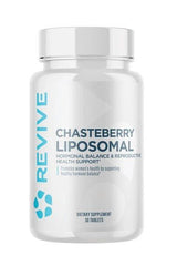 Revive Chasteberry Liposomal dietary supplement for hormonal balance, 30 tablets, promotes women's reproductive health.