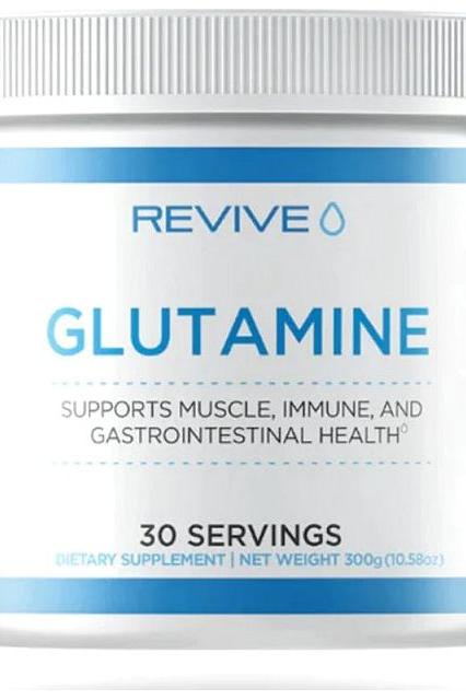 Revive Glutamine dietary supplement for muscle, immune, and gastrointestinal health - 30 servings, 300g.