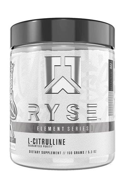 RYSE L-Citrulline Element Series dietary supplement 150g for enhanced blood flow and endurance.