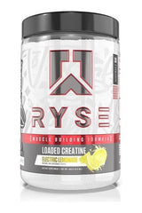 RYSE Loaded Creatine in Electric Lemonade flavor for strength and endurance enhancement.