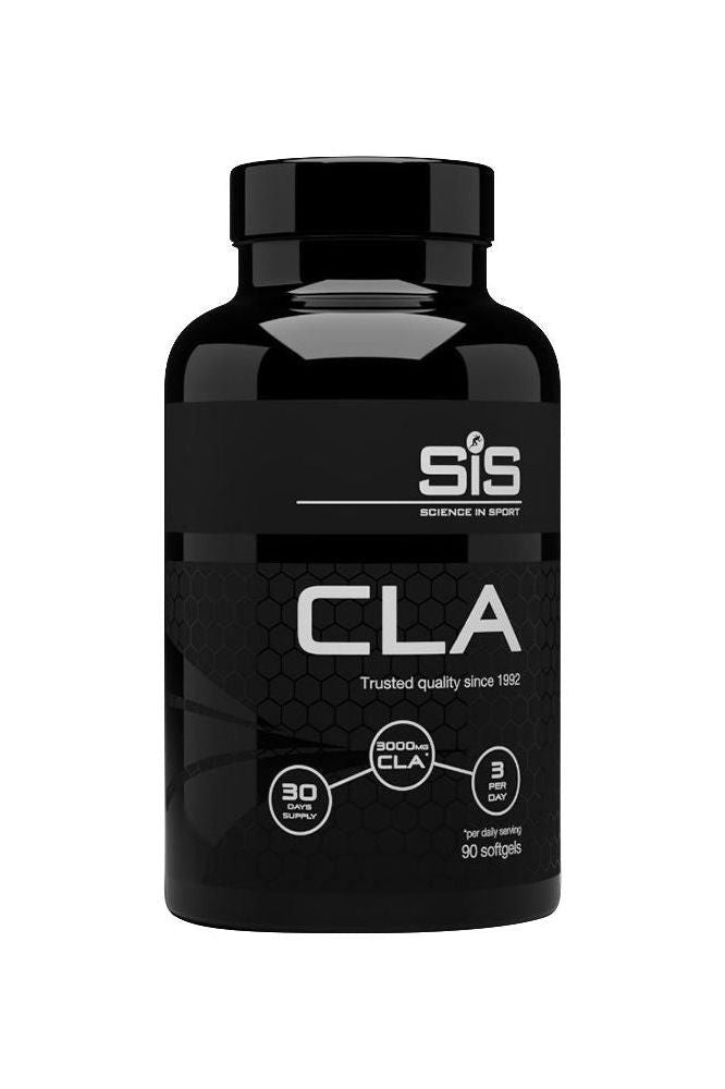 Science in Sport CLA supplement bottle containing 90 capsules for fat loss and improved body composition.