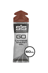 Science in Sport GO Energy + Caffeine Gel, 60ml pack, containing 75mg caffeine for quick energy boost.