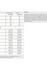 Nutritional information and ingredients for Science in Sport - REGO Rapid Recovery per serving and per 100g.