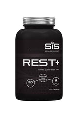 Science in Sport Rest+ Capsules bottle containing 120 capsules for improved sleep quality and recovery.