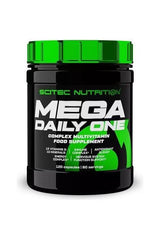 SciTec Mega Daily One multivitamin supplement with 120 capsules for 60 servings, rich in vitamins and minerals.