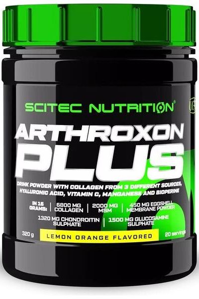 Scitec Nutrition Arthroxon Plus Powder, collagen drink mix for joint health, lemon orange flavor, 320g.