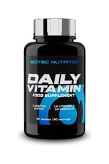 Scitec Nutrition Daily Vitamin supplement bottle with 90 tablets for enhanced health support.