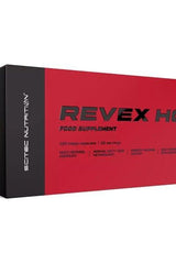 Scitec Nutrition Revex HC food supplement box with 120 mega caps for normal fat metabolism support.