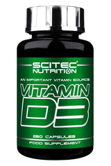 Scitec Nutrition - Vitamin D3, 500 IU - 250 caps - Nutri.se