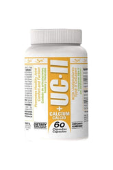Sculpt UC-II + Calcium supplement bottle with 60 capsules for joint health and flexibility.