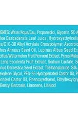 Ingredients list for Selfie Perfectionist Prep Gel, highlighting hydrating and anti-aging components.