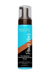 Selfie Power Hour Mousse 222 ml, rapid self-tanning formula for an extreme dark tan in just one hour.