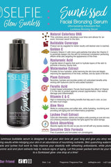 Selfie Sunkissed Bronzing Serum 30 ml with natural colorless DHA and Vitamin C for a smooth bronzed look.