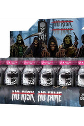 Skull Labs Brain Reaper Shot Box display featuring edgy graphics and energy shots.