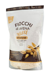 Smile Crunch Natural Maxi Oat Flakes bag, 1000g, high fiber, no added sugar, healthy breakfast option.