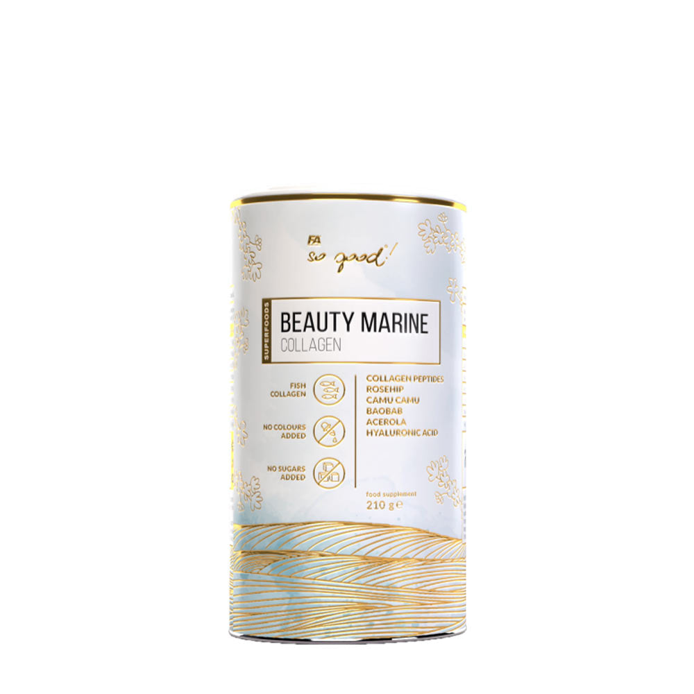 FA Så Bra! Beauty Marine Collagen supplement, natural fish collagen with added superfruit powders.