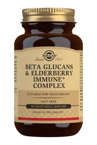 Solgar - Beta Glucans & Elderberry Immune Complex - 60 vcaps - Nutri.se