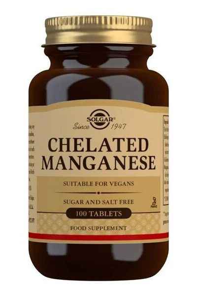 Solgar - Chelated Manganese - 100 tablets
