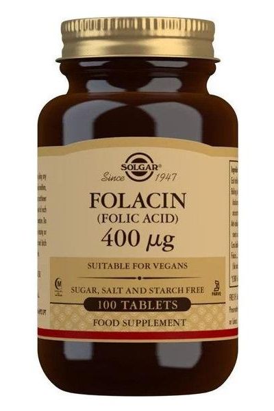 Solgar - Folacin, 400mcg - 100 tablets - Nutri.se
