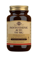 Solgar - Pantothenic Acid, 550mg - 50 vcaps - Nutri.se