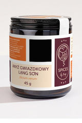 Spices by Yango Star Anise Lang Son jar showcasing the label and packaging design, 45 g.