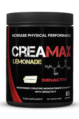 CreaMAX Lemonade creatine supplement for increased physical performance and recovery.