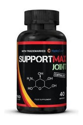 SupportMAX Joint supplement bottle for joint health with HydroCurc, 40 capsules packaging.