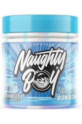 Summer Vibes Amino EAA Blue Raspberry Bon Bons powder container with vibrant packaging