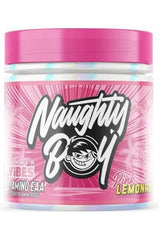 Summer Vibes Amino EAA by Naughty Boy in Pink Lemonade flavor, promoting hydration and recovery.