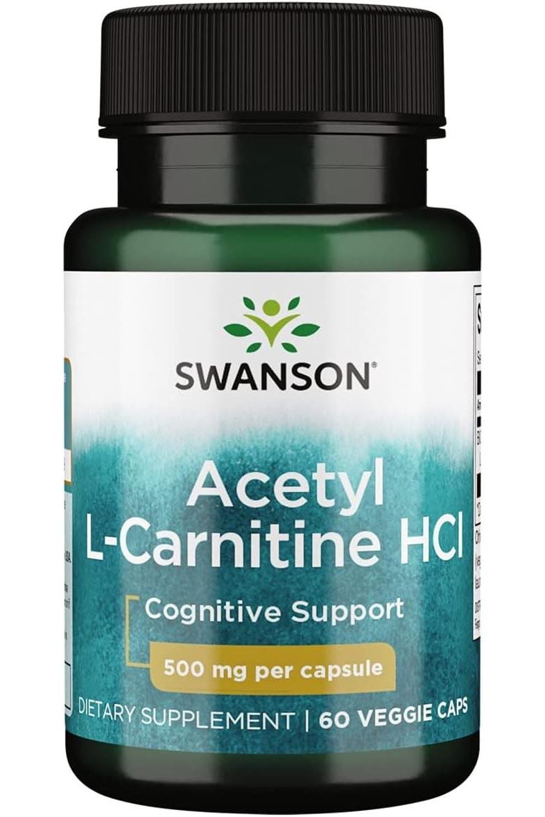 Swanson - Acetyl L-Carnitine HCl, 500mg - 60 vcaps - Nutri.se