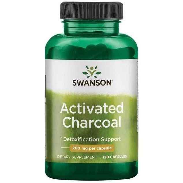 Swanson - Activated Charcoal, 260mg - 120 caps