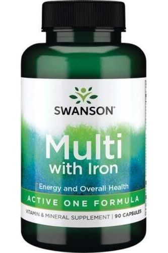 Swanson - Active One Multivitamin with Iron - 90 caps - Nutri.se Swanson - Active One Multivitamin with Iron - 90 caps - Nutri.se