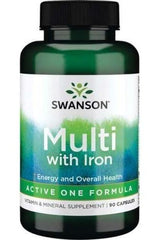 Swanson - Active One Multivitamin with Iron - 90 caps - Nutri.se