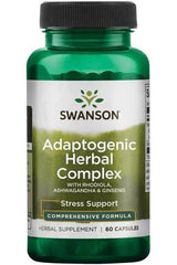 Swanson - Adaptogenic Herbal Complex with Rhodiola, Ashwagandha & Ginseng - 60 caps - Nutri.se