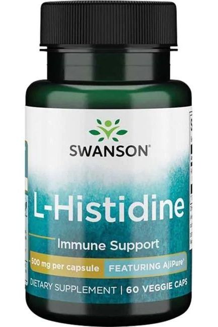 Swanson - AjiPure L-Histidine, 500mg - 60 vcaps - Nutri.se