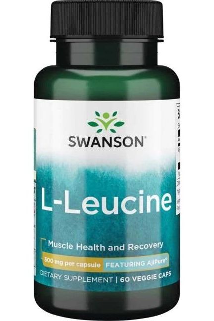 Swanson - AjiPure L-Leucine, 500mg - 60 vcaps - Nutri.se