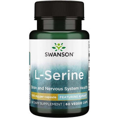 Swanson - AjiPure L-Serine, 500mg - 60 vcaps - Nutri.se