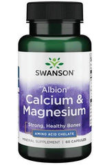 Swanson - Albion Chelated Calcium & Magnesium - 60 caps - Nutri.se