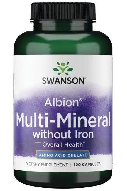 Swanson - Albion Chelated Multi-Mineral without Iron - 120 caps - Nutri.se