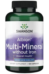 Swanson - Albion Chelated Multi-Mineral without Iron - 120 caps - Nutri.se