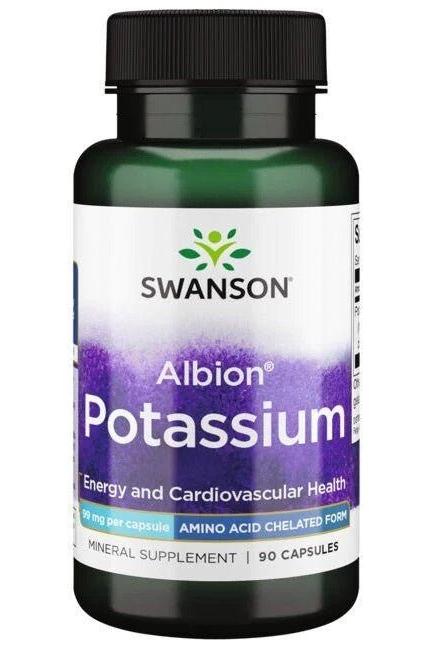 Swanson - Albion Complexed Potassium, 99mg - 90 caps - Nutri.se