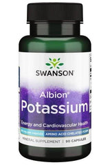 Swanson - Albion Complexed Potassium, 99mg - 90 caps - Nutri.se