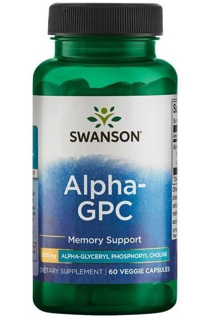 Swanson - Alpha-GPC Alpha GlyceroPhosphoCholine, 300mg - 60 vcaps - Nutri.se